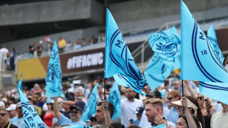 Manchester City fans at the FIFA Club World Cup